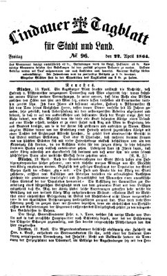 Lindauer Tagblatt für Stadt und Land Freitag 22. April 1864