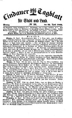 Lindauer Tagblatt für Stadt und Land Montag 25. April 1864