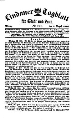 Lindauer Tagblatt für Stadt und Land Montag 1. August 1864