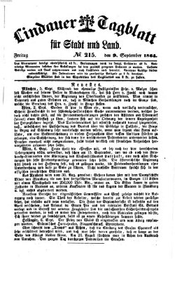 Lindauer Tagblatt für Stadt und Land Freitag 9. September 1864