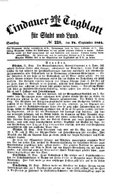 Lindauer Tagblatt für Stadt und Land Samstag 24. September 1864