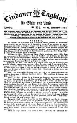 Lindauer Tagblatt für Stadt und Land Dienstag 27. September 1864