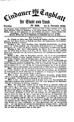 Lindauer Tagblatt für Stadt und Land Dienstag 8. November 1864