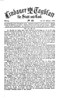 Lindauer Tagblatt für Stadt und Land Montag 20. Februar 1865