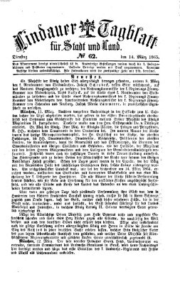 Lindauer Tagblatt für Stadt und Land Dienstag 14. März 1865