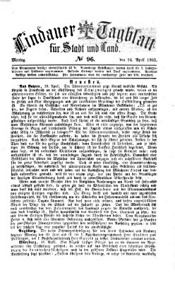Lindauer Tagblatt für Stadt und Land Montag 24. April 1865