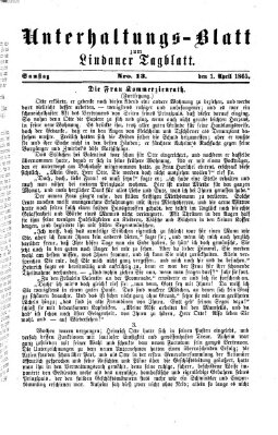 Lindauer Tagblatt für Stadt und Land Samstag 1. April 1865