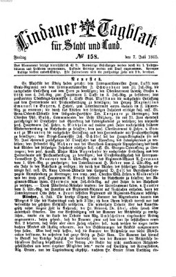 Lindauer Tagblatt für Stadt und Land Freitag 7. Juli 1865