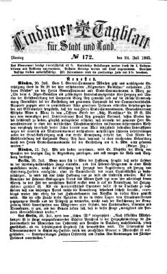 Lindauer Tagblatt für Stadt und Land Montag 24. Juli 1865