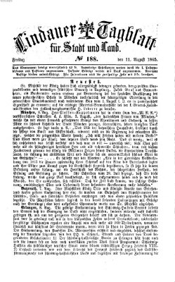 Lindauer Tagblatt für Stadt und Land Freitag 11. August 1865