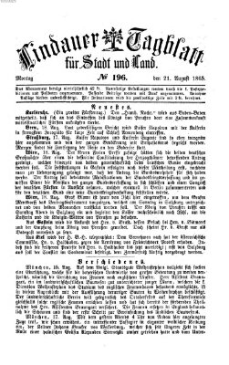 Lindauer Tagblatt für Stadt und Land Montag 21. August 1865