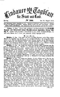 Lindauer Tagblatt für Stadt und Land Freitag 25. August 1865