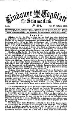 Lindauer Tagblatt für Stadt und Land Freitag 27. Oktober 1865