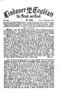 Lindauer Tagblatt für Stadt und Land Samstag 9. Dezember 1865