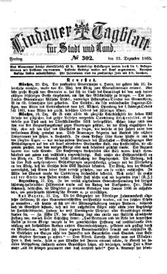 Lindauer Tagblatt für Stadt und Land Freitag 22. Dezember 1865