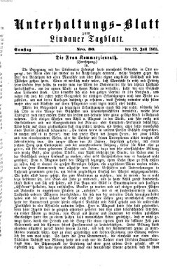 Lindauer Tagblatt für Stadt und Land Samstag 29. Juli 1865