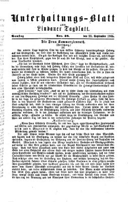 Lindauer Tagblatt für Stadt und Land Samstag 23. September 1865