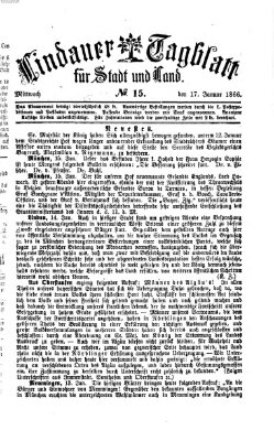 Lindauer Tagblatt für Stadt und Land Mittwoch 17. Januar 1866