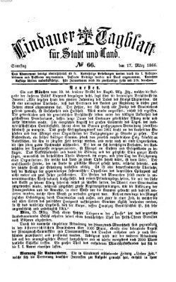 Lindauer Tagblatt für Stadt und Land Samstag 17. März 1866