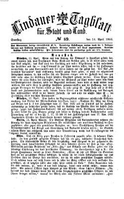 Lindauer Tagblatt für Stadt und Land Samstag 14. April 1866