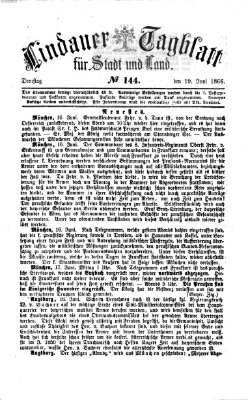 Lindauer Tagblatt für Stadt und Land Dienstag 19. Juni 1866