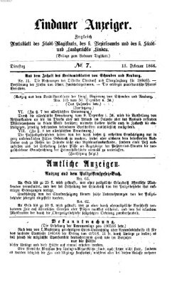 Lindauer Tagblatt für Stadt und Land Dienstag 13. Februar 1866