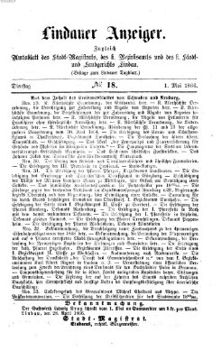 Lindauer Tagblatt für Stadt und Land Dienstag 1. Mai 1866