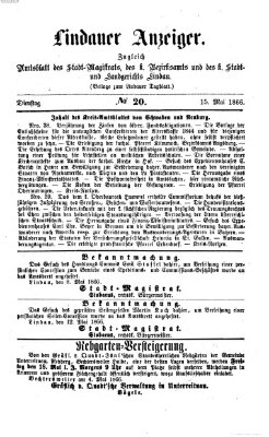 Lindauer Tagblatt für Stadt und Land Dienstag 15. Mai 1866