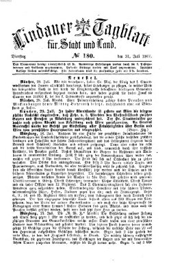 Lindauer Tagblatt für Stadt und Land Dienstag 31. Juli 1866