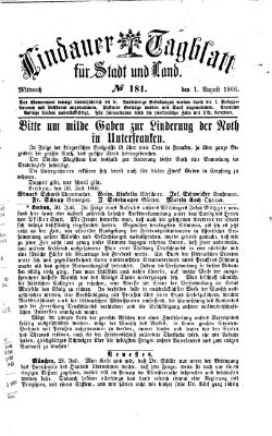 Lindauer Tagblatt für Stadt und Land Mittwoch 1. August 1866