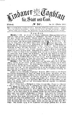 Lindauer Tagblatt für Stadt und Land Mittwoch 10. Oktober 1866