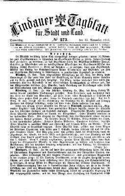 Lindauer Tagblatt für Stadt und Land Donnerstag 15. November 1866