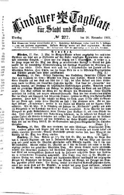 Lindauer Tagblatt für Stadt und Land Dienstag 20. November 1866
