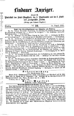 Lindauer Tagblatt für Stadt und Land Dienstag 14. August 1866
