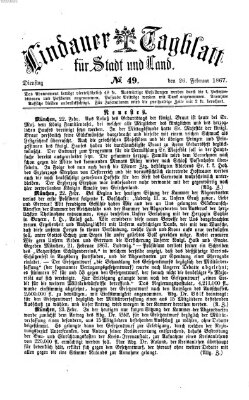 Lindauer Tagblatt für Stadt und Land Dienstag 26. Februar 1867