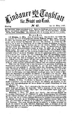 Lindauer Tagblatt für Stadt und Land Dienstag 19. März 1867