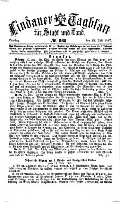 Lindauer Tagblatt für Stadt und Land Samstag 13. Juli 1867