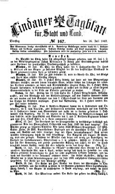 Lindauer Tagblatt für Stadt und Land Dienstag 16. Juli 1867