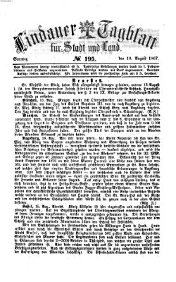 Lindauer Tagblatt für Stadt und Land Sonntag 18. August 1867