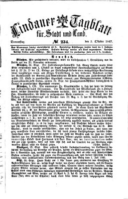 Lindauer Tagblatt für Stadt und Land Donnerstag 3. Oktober 1867