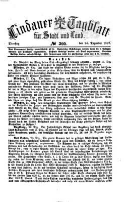 Lindauer Tagblatt für Stadt und Land Dienstag 24. Dezember 1867