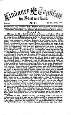 Lindauer Tagblatt für Stadt und Land Sonntag 22. März 1868