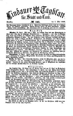 Lindauer Tagblatt für Stadt und Land Samstag 2. Mai 1868