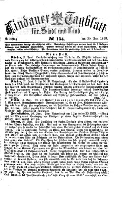 Lindauer Tagblatt für Stadt und Land Dienstag 30. Juni 1868