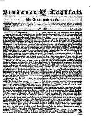 Lindauer Tagblatt für Stadt und Land Samstag 1. August 1868