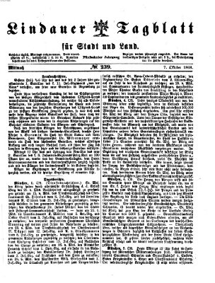 Lindauer Tagblatt für Stadt und Land Mittwoch 7. Oktober 1868