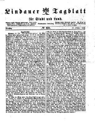 Lindauer Tagblatt für Stadt und Land Dienstag 27. Oktober 1868