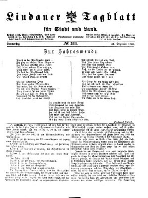Lindauer Tagblatt für Stadt und Land Donnerstag 31. Dezember 1868