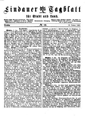 Lindauer Tagblatt für Stadt und Land Dienstag 12. Januar 1869