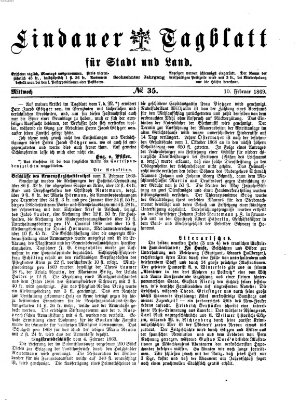 Lindauer Tagblatt für Stadt und Land Mittwoch 10. Februar 1869